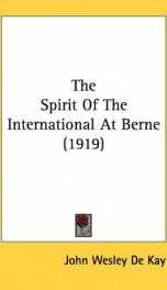 the spirit of the international at berne_cover