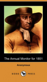 The Annual Monitor for 1851_cover