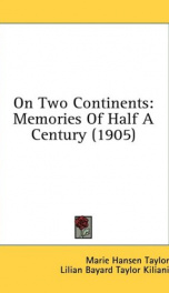 on two continents memories of half a century_cover