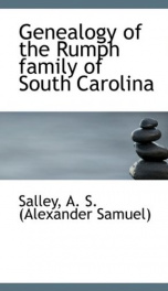 genealogy of the rumph family of south carolina_cover