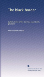 the black border gullah stories of the carolina coast with a glossary_cover