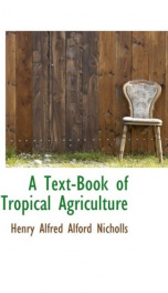 a text book of tropical agriculture_cover