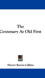 the centenary at old first_cover