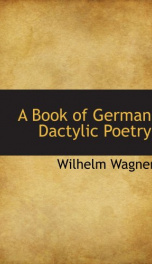 a book of german dactylic poetry_cover