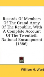 records of members of the grand army of the republic with a complete account of_cover