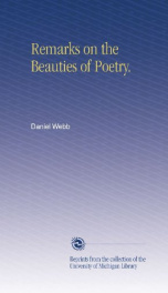remarks on the beauties of poetry_cover