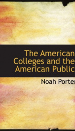 the american colleges and the american public_cover