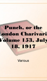 Punch, or the London Charivari, Volume 153, July 18, 1917_cover