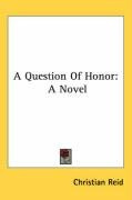 a question of honor a novel_cover