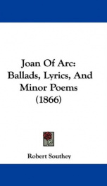 joan of arc ballads lyrics and minor poems_cover
