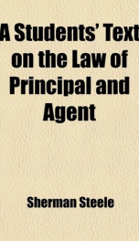 a students text on the law of principal and agent_cover
