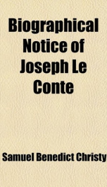 biographical notice of joseph le conte_cover