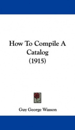 how to compile a catalog_cover