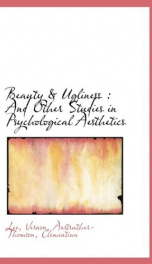 beauty ugliness and other studies in psychological aesthetics_cover