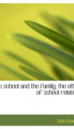 the school and the family the ethics of school relations_cover
