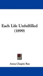 each life unfulfilled_cover
