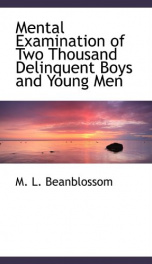 mental examination of two thousand delinquent boys and young men_cover