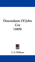 descendants of john cox_cover