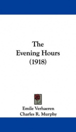 the evening hours_cover