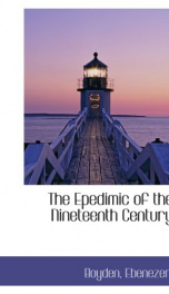 the epedimic of the nineteenth century_cover