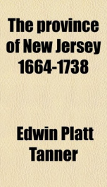 the province of new jersey 1664 1738_cover