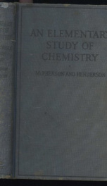 An Elementary Study of Chemistry_cover