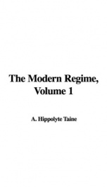 The Modern Regime, Volume 1_cover