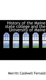 history of the maine state college and the university of maine_cover