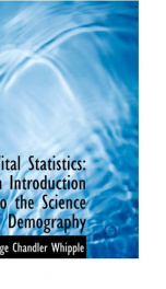 vital statistics an introduction to the science of demography_cover