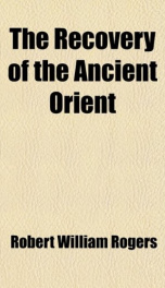the recovery of the ancient orient_cover