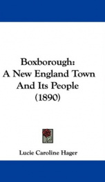 boxborough a new england town and its people_cover