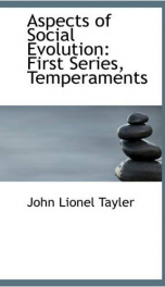 aspects of social evolution first series temperaments_cover