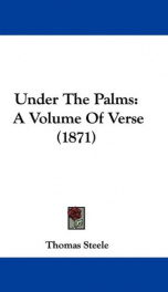 under the palms a volume of verse_cover