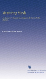 measuring minds an examiners manual to accompany the myers mental measure_cover