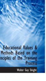 educational values methods based on the principles of the training process_cover