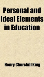 personal and ideal elements in education_cover