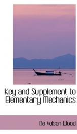 key and supplement to elementary mechanics_cover