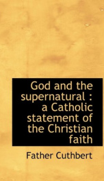 god and the supernatural a catholic statement of the christian faith_cover