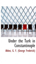 under the turk in constantinople_cover