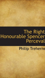 the right honourable spencer perceval_cover