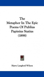 the metaphor in the epic poems of publius papinius statius_cover