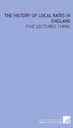 the history of local rates in england five lectures_cover