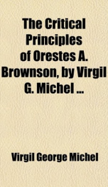 the critical principles of orestes a brownson_cover