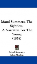 maud summers the sightless a narrative for the young_cover