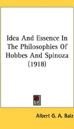 idea and essence in the philosophies of hobbes and spinoza_cover