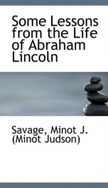 some lessons from the life of abraham lincoln_cover