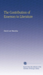 the contribution of emerson to literature_cover