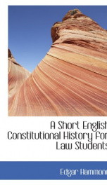 a short english constitutional history for law students_cover