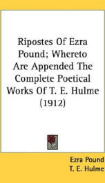 ripostes of ezra pound_cover