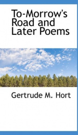 to morrows road and later poems_cover